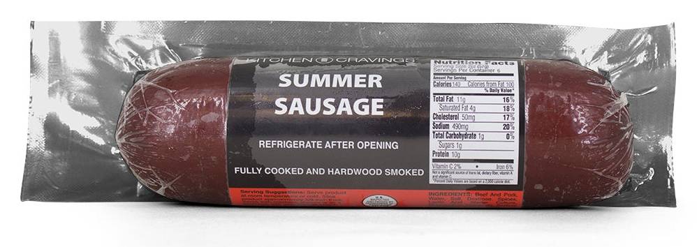 Kitchen Cravings Summer Sausage Chub, 12OZ