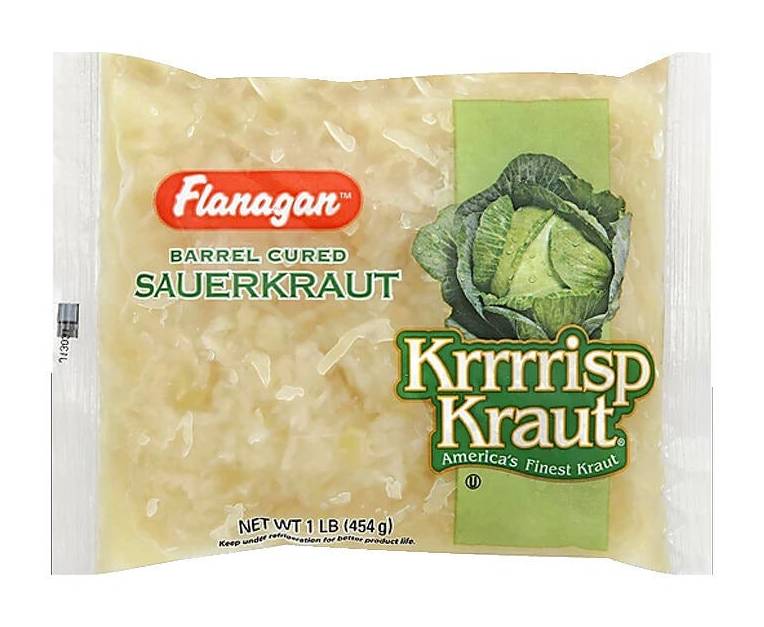 Krrrrisp Kraut Sauerkraut Shredded Bag, 1LB
