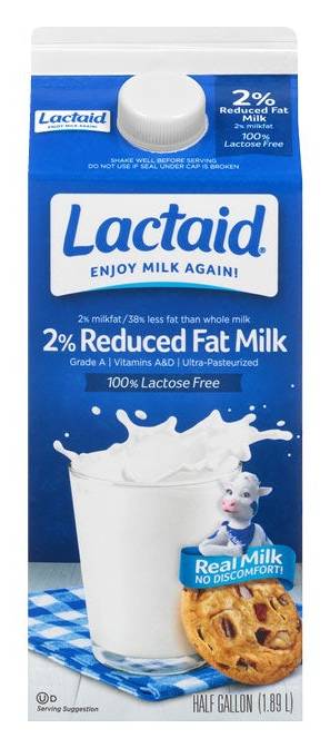 Lactaid Milk Reduced Fat, 64OZ