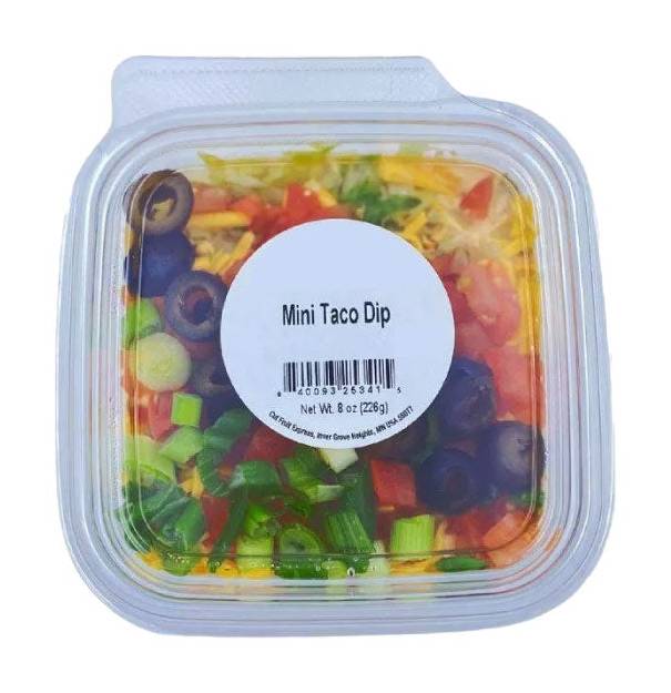 Mini Taco Dip Tray, 8OZ