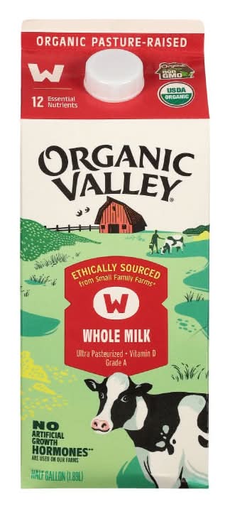 Organic Valley Milk Whole, 64OZ
