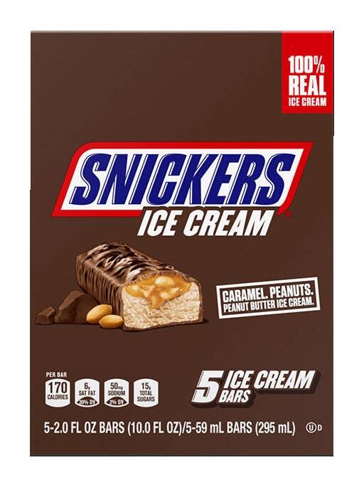 Snickers Ice Cream Bar, 5CT
