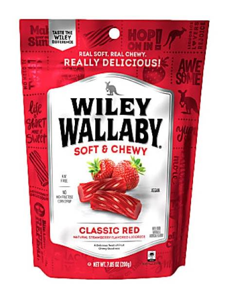 Wiley Wallaby Licorice Red, 7.05OZ