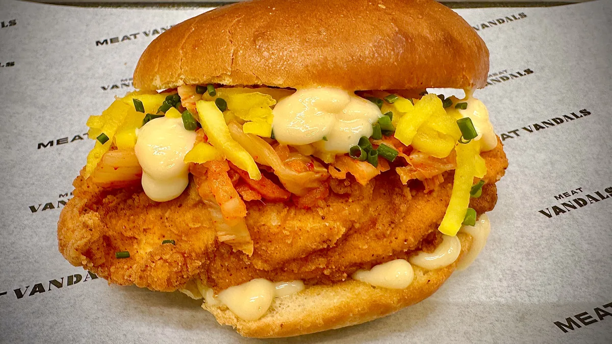 Korean Chicken Burger