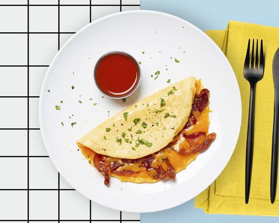 Deluxe Cheese and Bacon Omelette