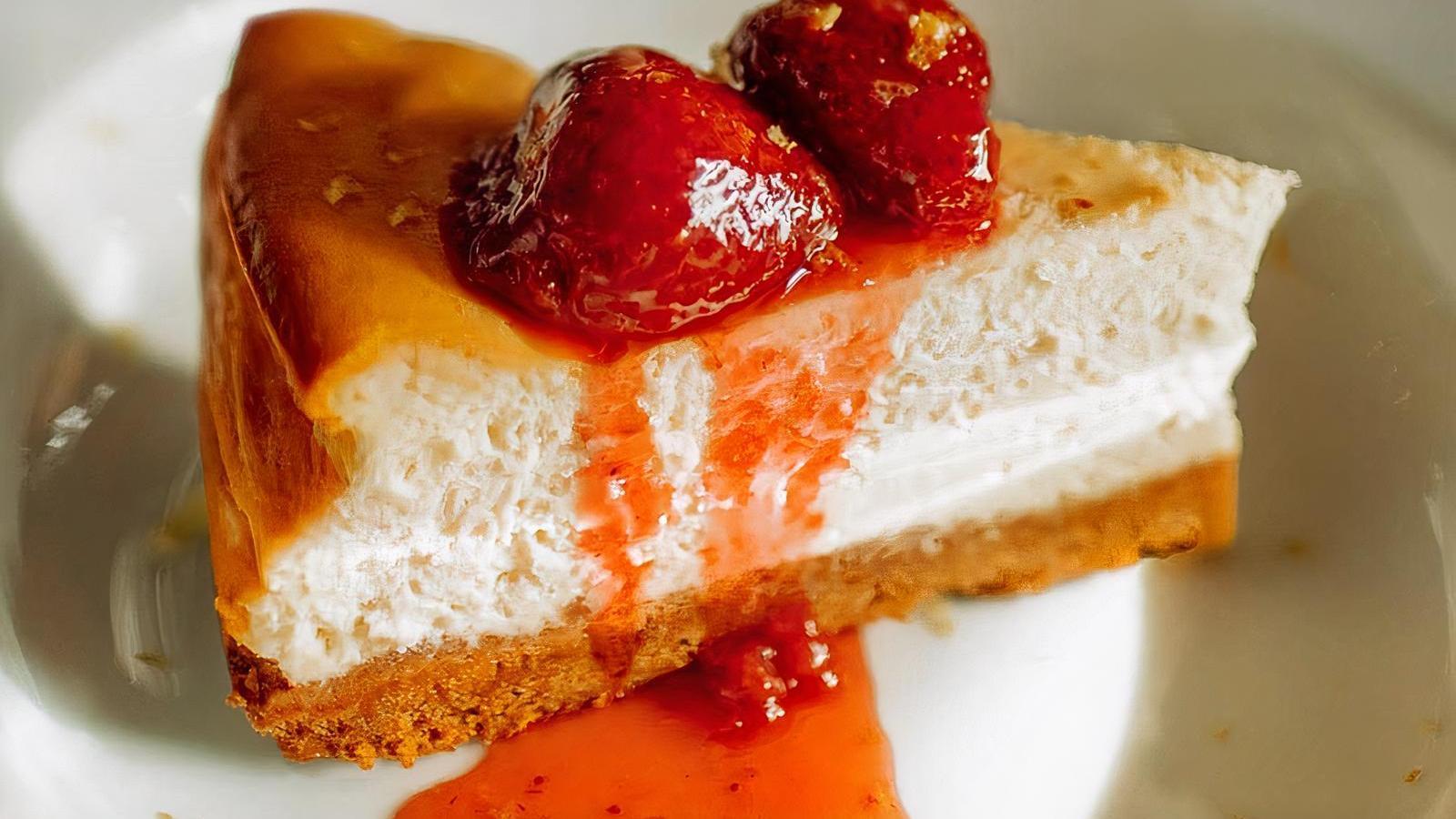 Gâteau au fromage style new-yorkais / New York-style cheesecake
