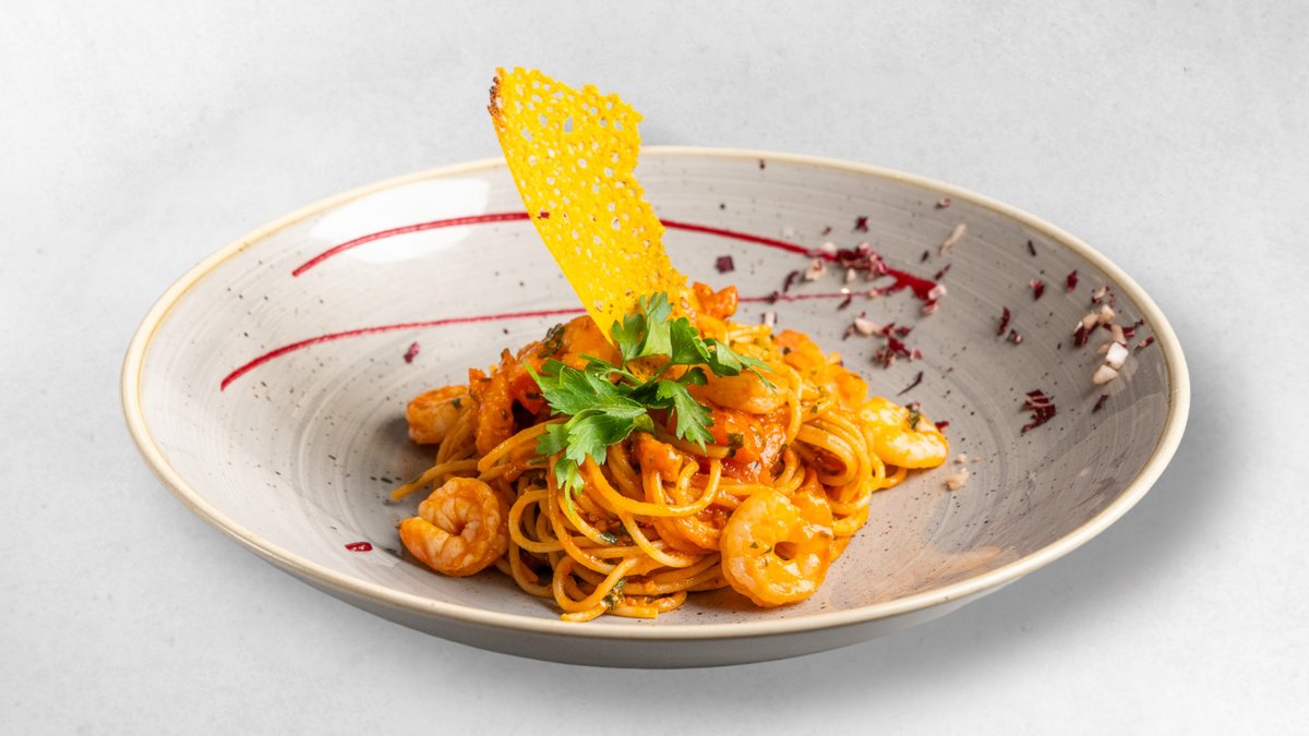 Spaghetti Aglio e Olio con Gamberetti 🌶️