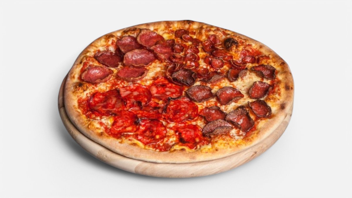Quattro salami pizza 35cm