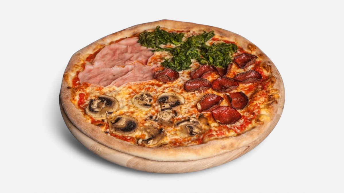 Quattro stagioni pizza 45cm
