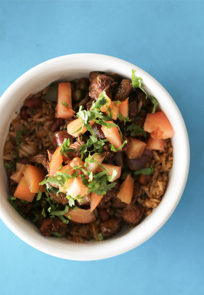 Bowl Lomito al Wok con Gallo Pinto