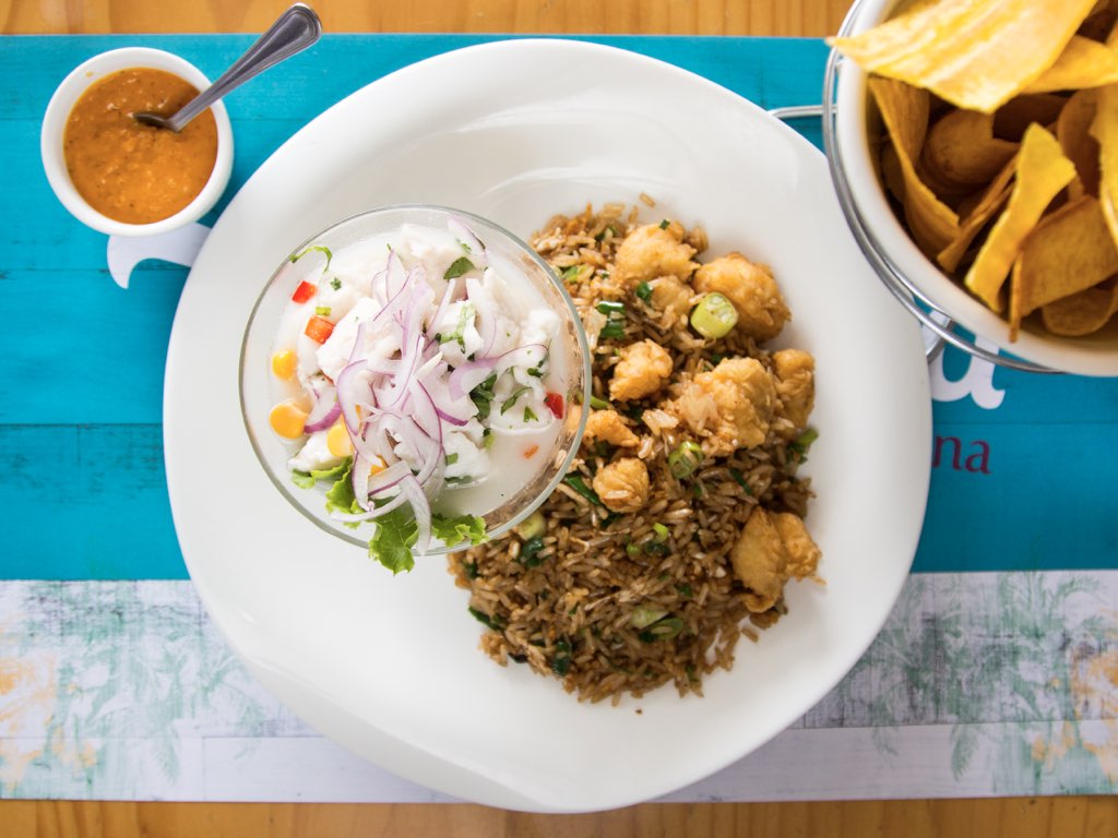 Mita Ceviche Peruano y Mita Chaufa de Corvina