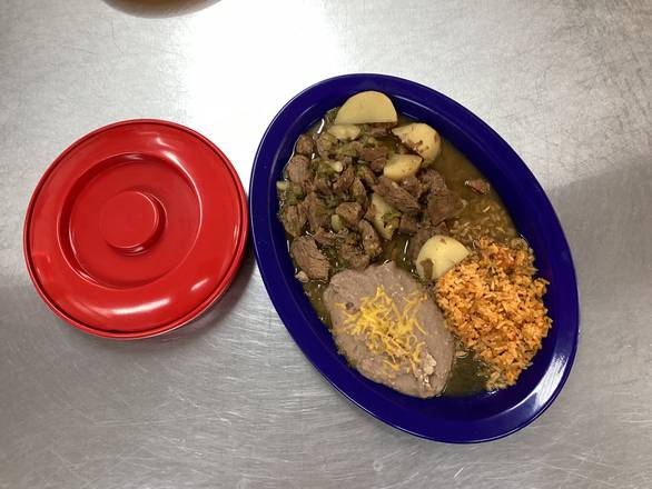 Chile Verde / Diced Steak, Potatoes and Green Chile