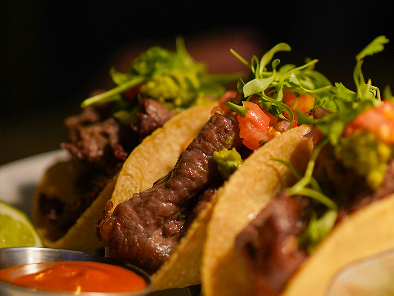 BLACK ANGUS RIB EYE TACOS