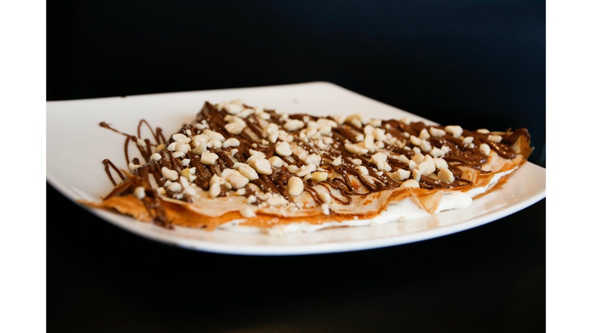 Nutella și mascarpone, arahide prăjite