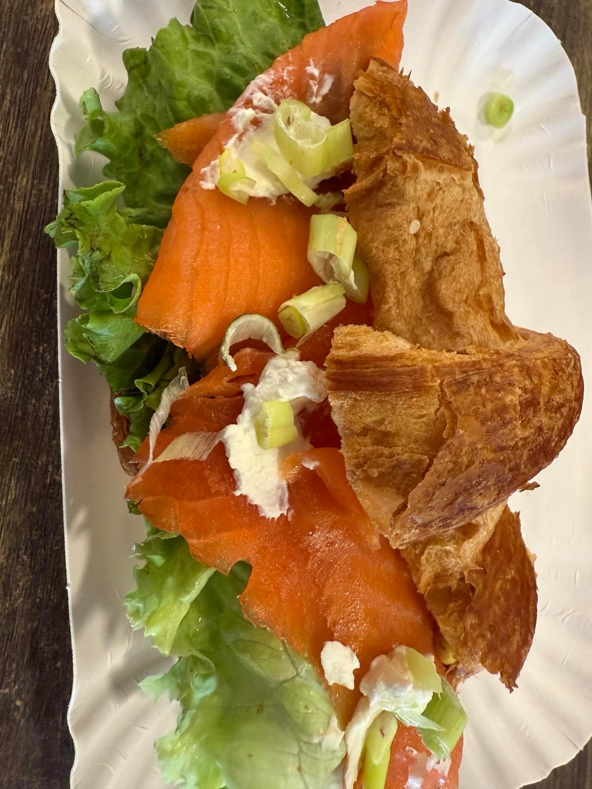 Croissant with Salmon