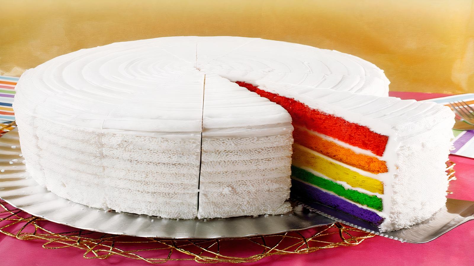 Gâteau arc-en-ciel / Rainbow cake