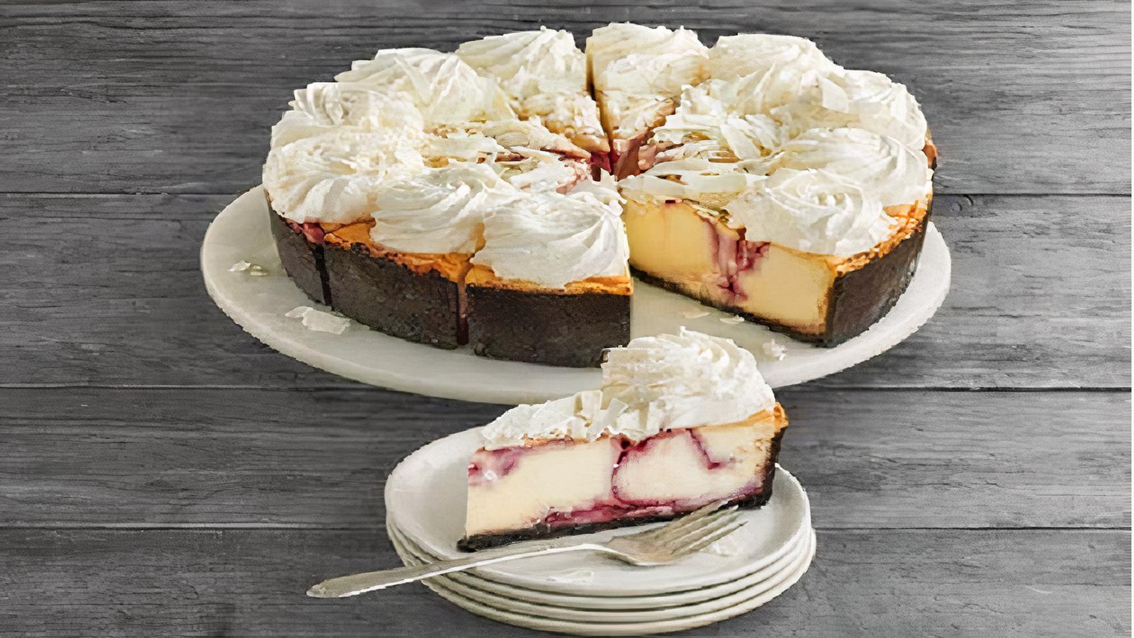 Gâteau au fromage Framboise and Chocolat Blanc / White Chocolate and Raspberry Cheesecake