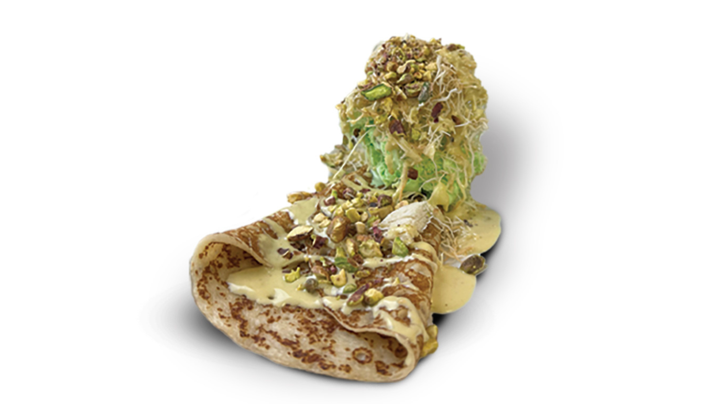 Kunefe Pistache Crêpe // Kunefe Pistachio Crepe