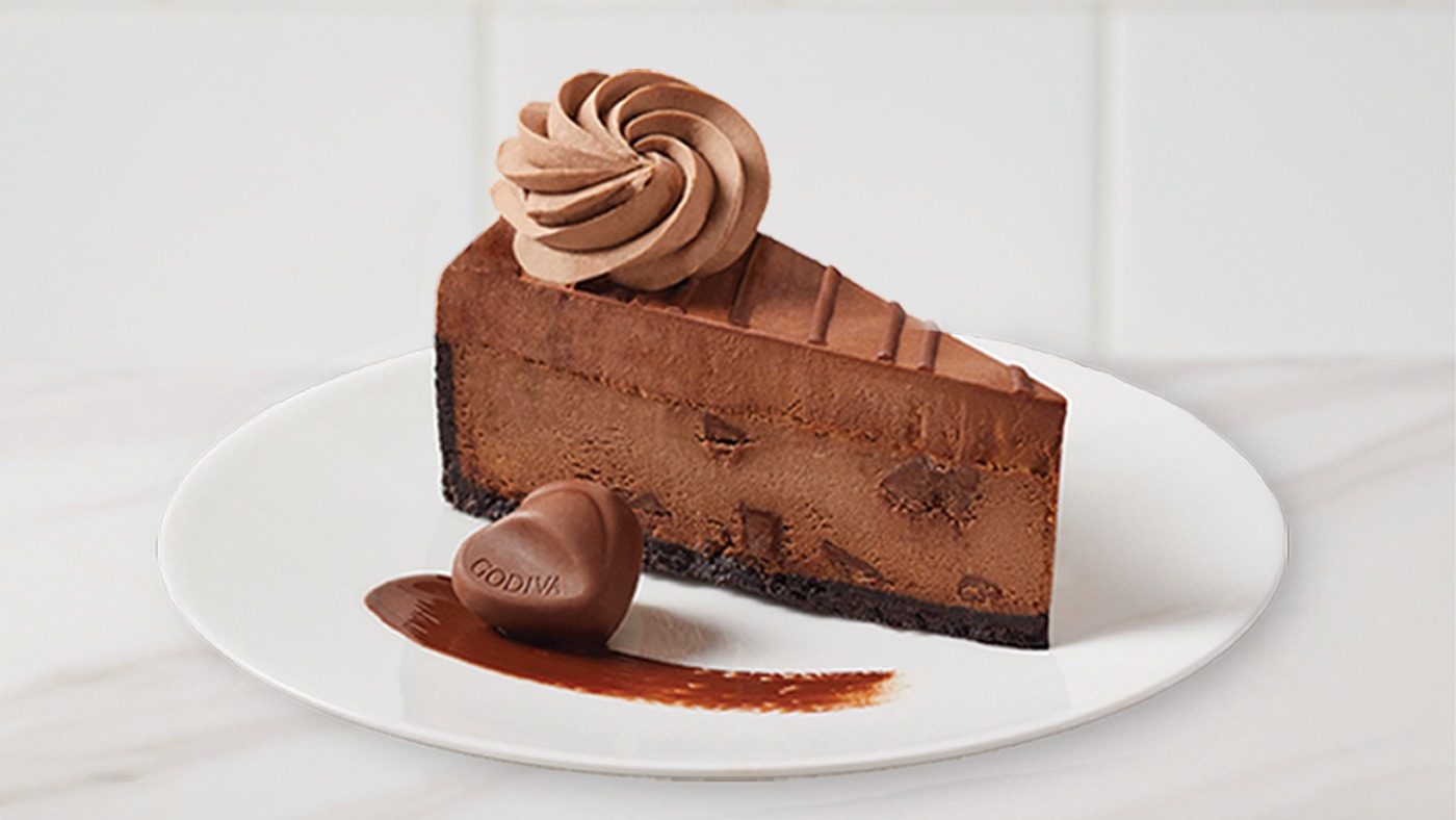 Tranche de Cheesecake  Double chocolat Godiva / Chocolate Godiva  Cheesecake Factory slice