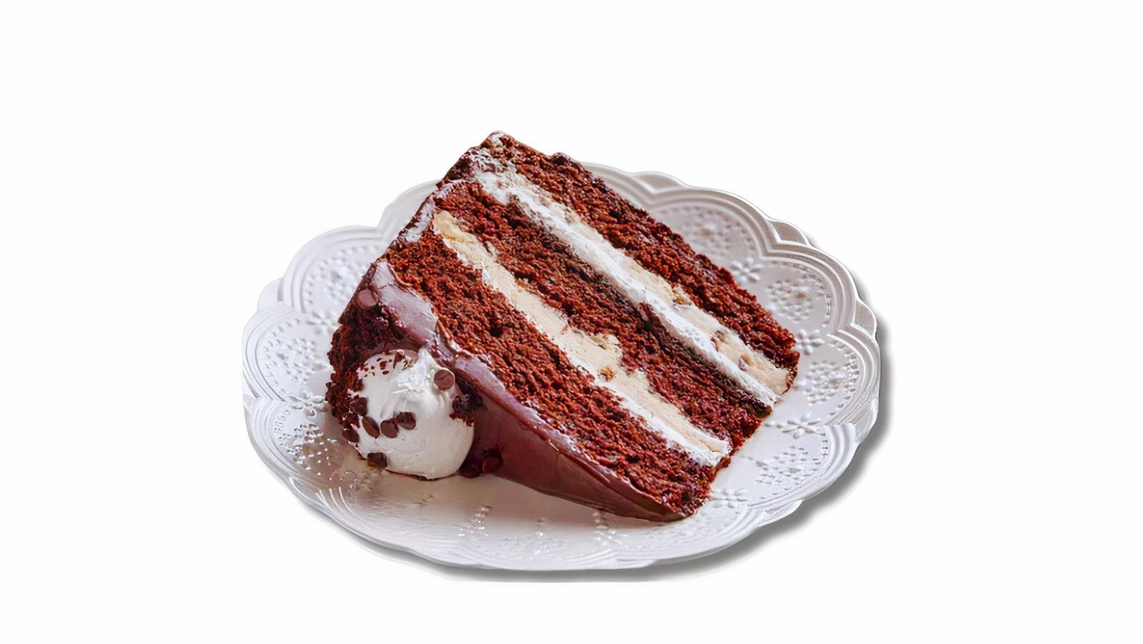 Tranche de gâteau à la pâte à biscuits et à la guimauve / Marshmallow Cookie Dough Cake Slice