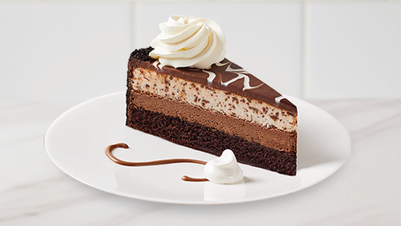 Tranche de Gâteau au Fromage au Chocolat / Chocolate Tuxedo Cheesecake Slice