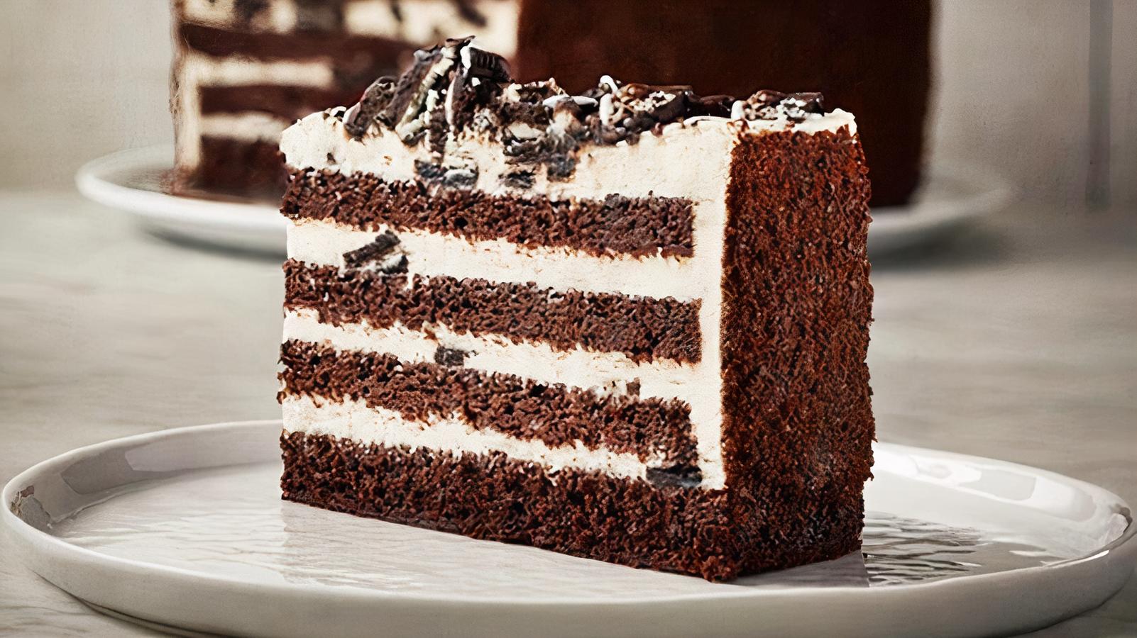 Tranche de gâteau délice d'Oreo / Oreo delight cake slice