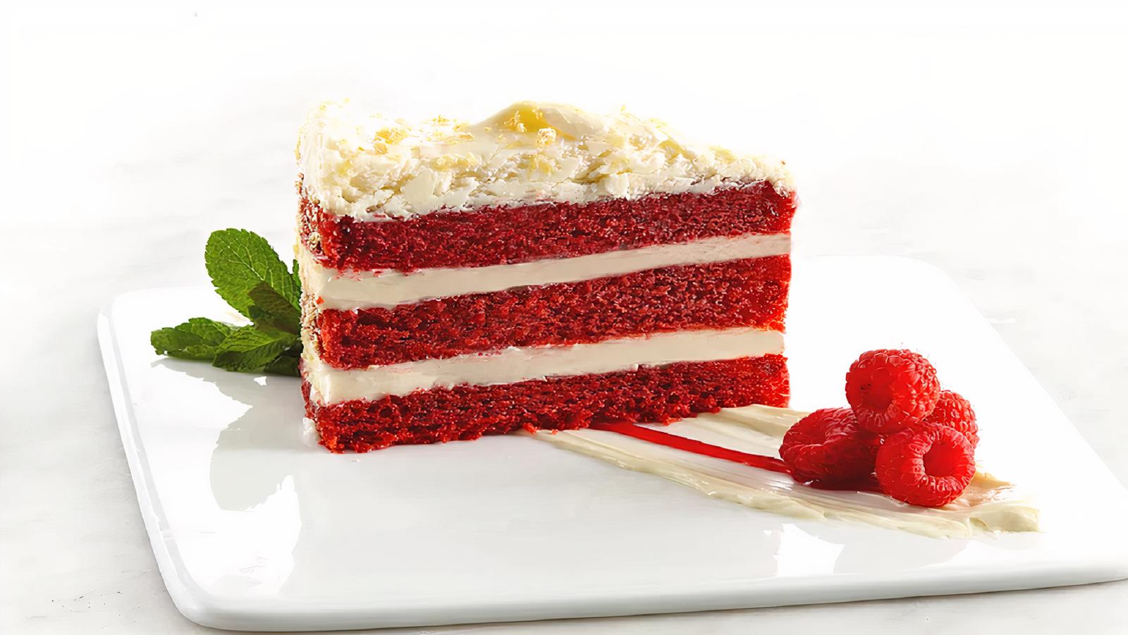 Tranche de gâteau Red Velvet/ Red velvet cake slice