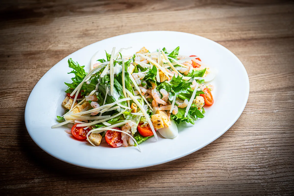 Insalata Caesar al Gamberetti