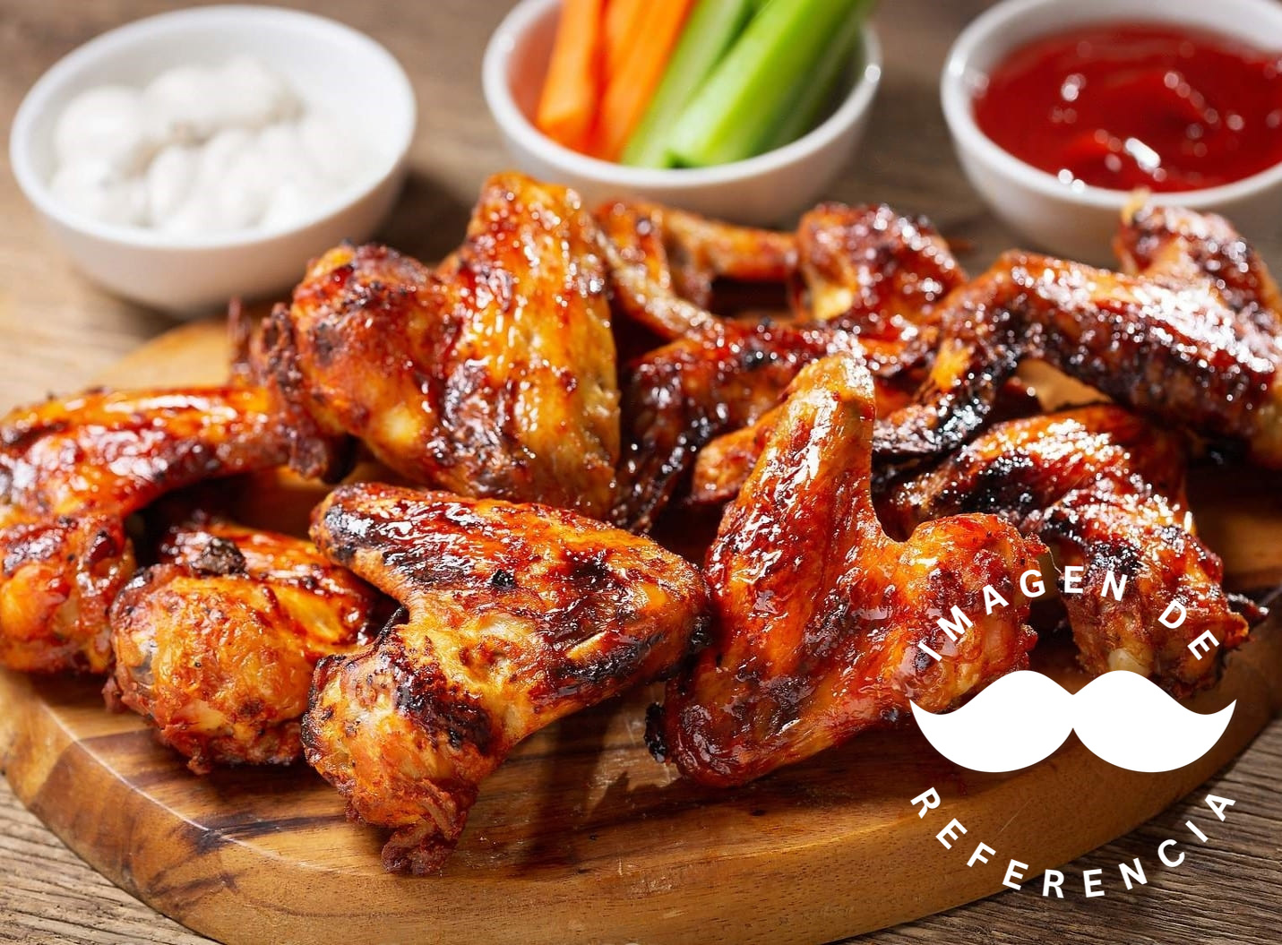 Alitas de Pollo con Papas