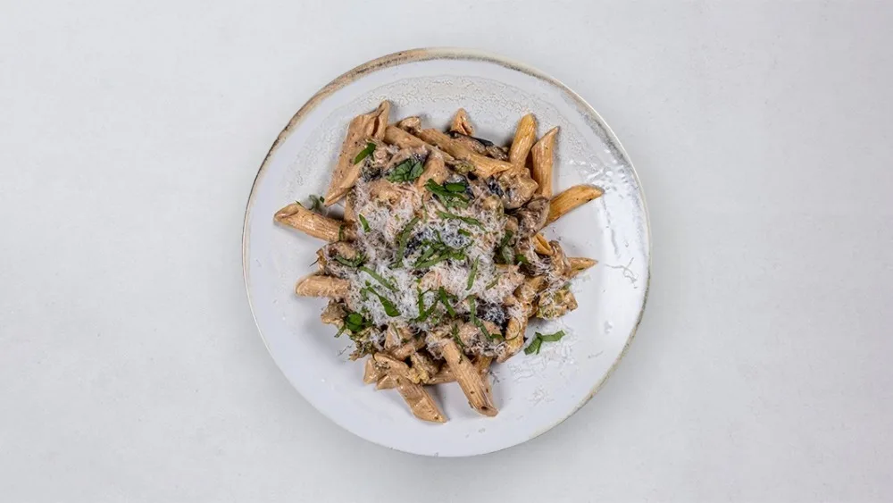 Vegansk kycklingpasta