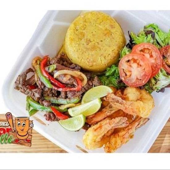CHURRASCO Y CAMARONES