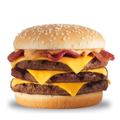 Combo Triple Cheeseburguer con Tocineta