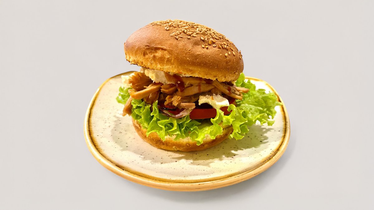 Texas BBQ Pulled Pork Burger