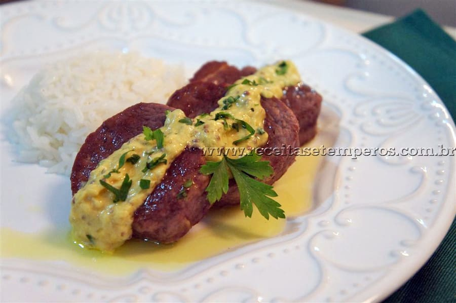 Filé Mignon com Molho Mostarda