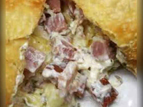 Pastel de Queijo com Bacon