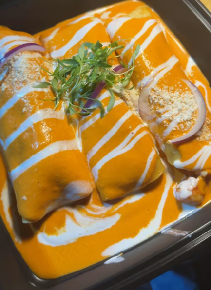 Creamy Shrimp Enchiladas