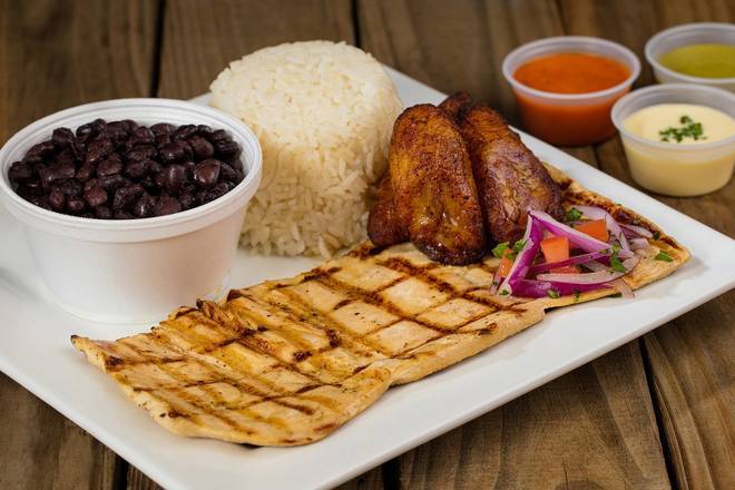 Boneless Breast (½ lb) with any 2 Side Orders