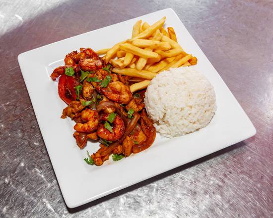 Chicken Sauteed with Shrimp
