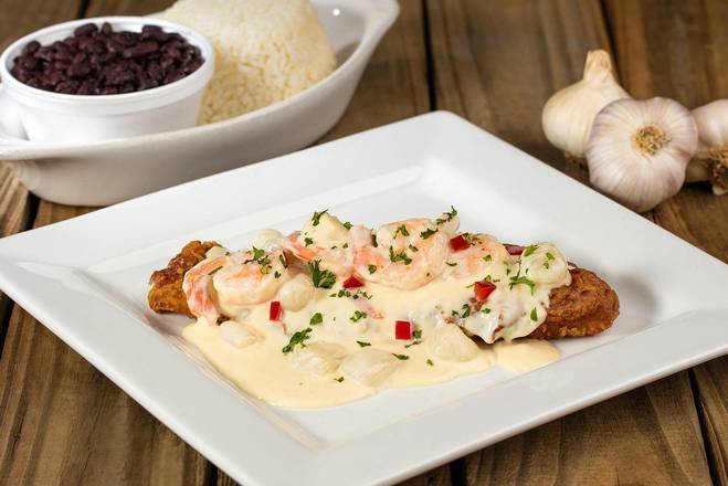 Garlic Fish with Shrimp