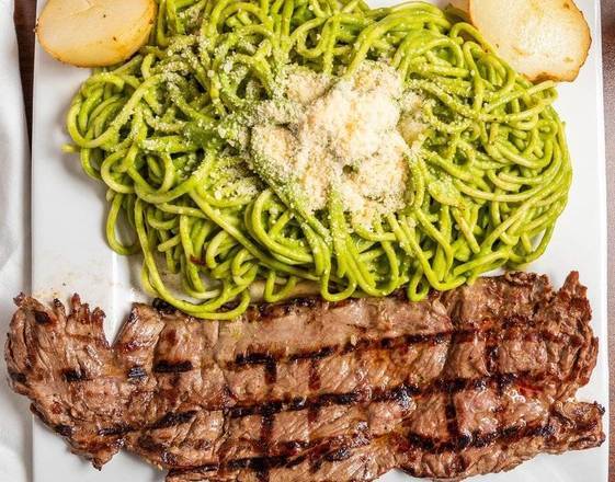 Tallarin Verde with Churrasco