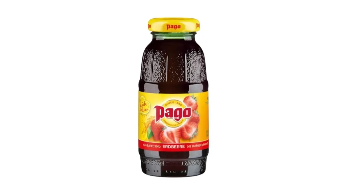Pago Strawberry Glass Bottle 0.2l