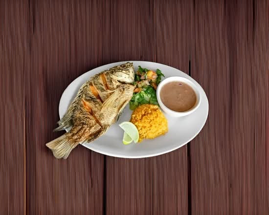 Mojarra Frita | Whole Seasoned Fried Tilapia Fish Entree