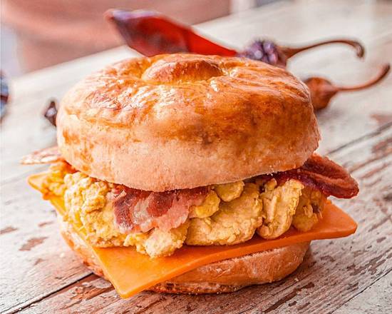 Chipotle Bacon and Egg Biscuit