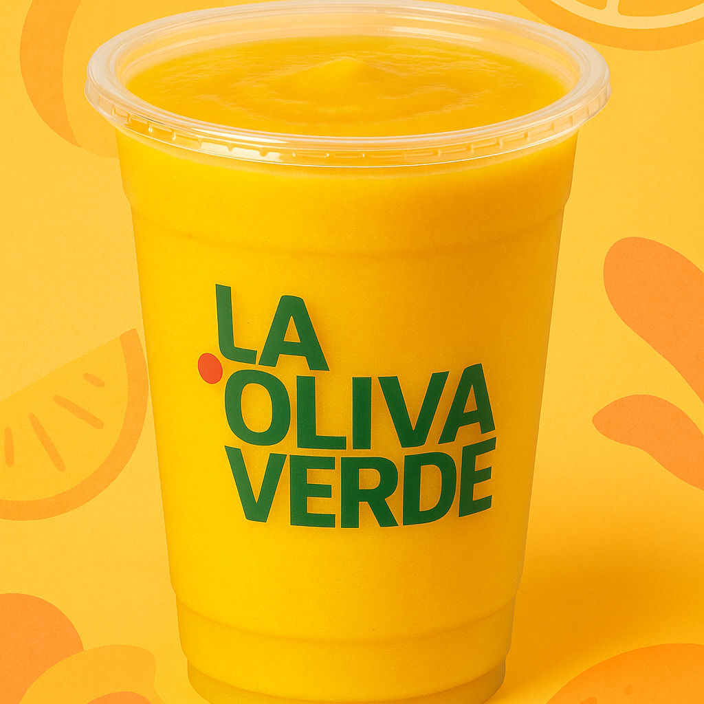Smothie mango, melocotón y naranja