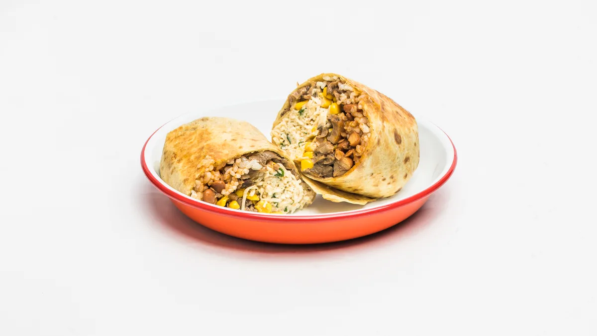 Grande burrito vegetarián