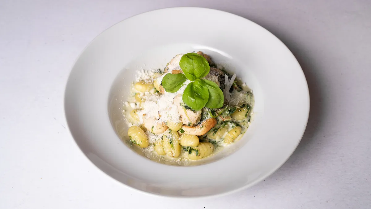 Gnocchi con Spinaci e pollo