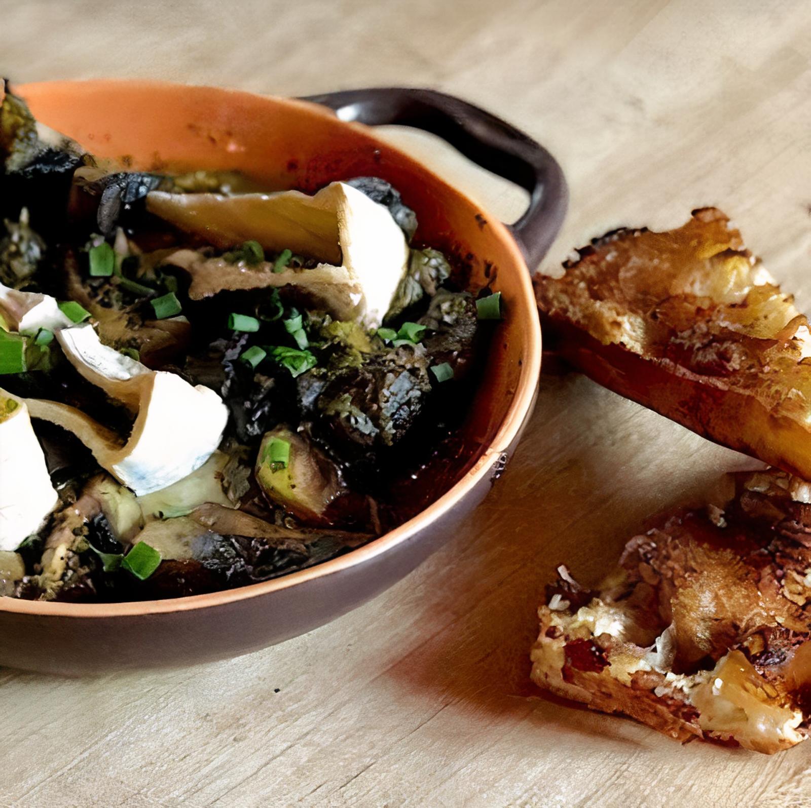 Gratin d’escargots au camembert/Snails and Camembert Gratin
