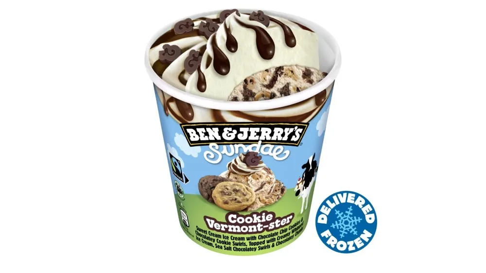 Ben and Jerry's Cookie Vermont-ster Sundae 427ml