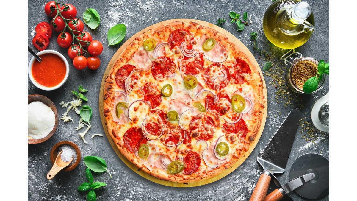 Pizza Diavola Party 60x40 cm