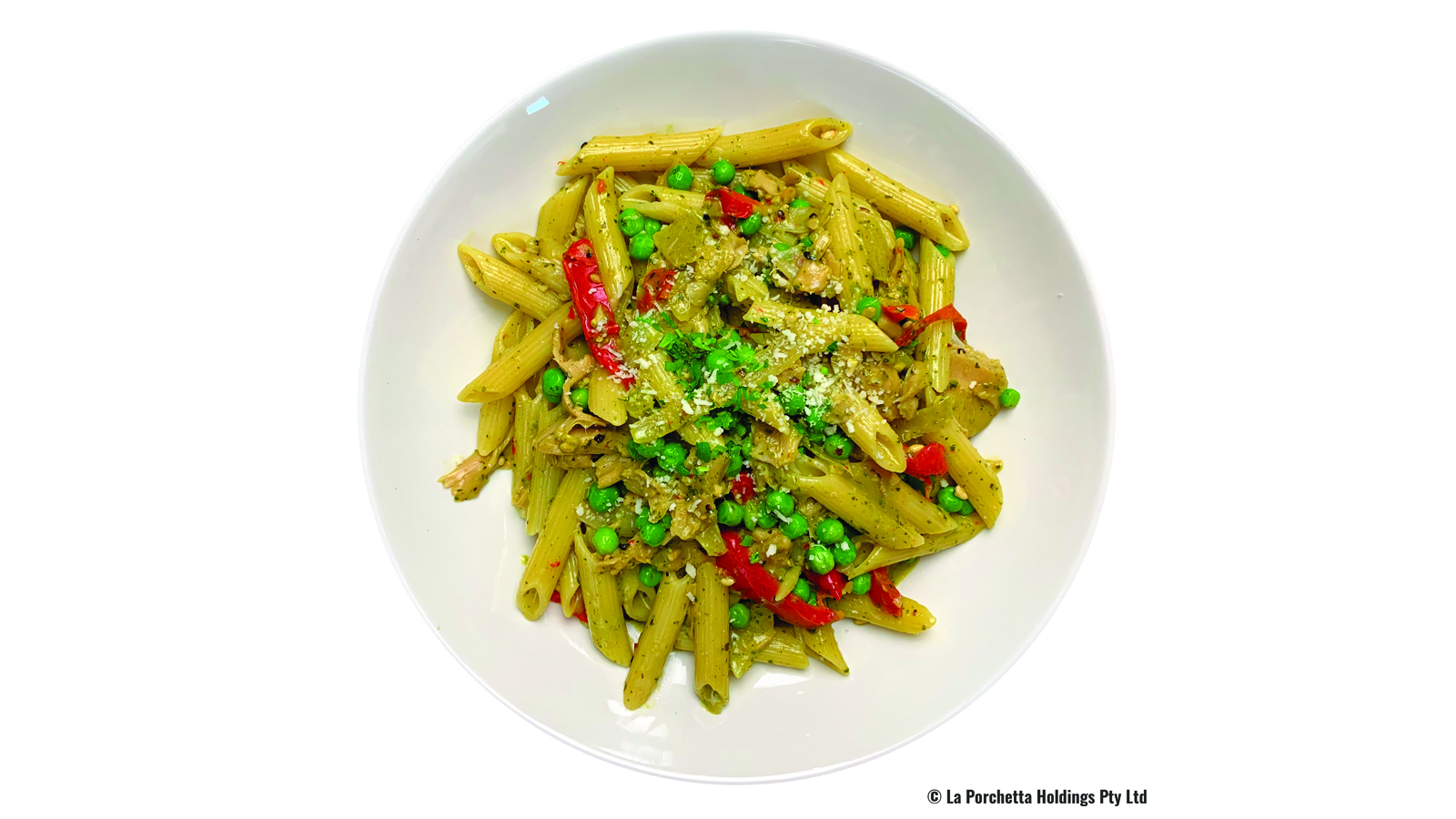 Penne Creamy Pesto Chick’n (VG)
